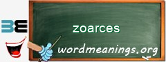 WordMeaning blackboard for zoarces